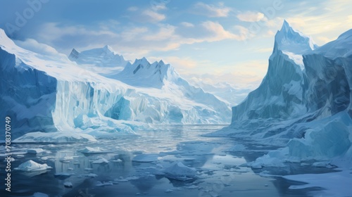 Aerial exploration of Antarctic glaciers Generative AI