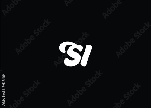 Logo Monogram Slash concept with Modern designs template letter SL
