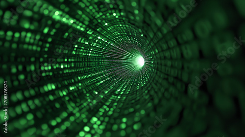 Fototapeta Naklejka Na Ścianę i Meble -  digital matrix background Generative Ai