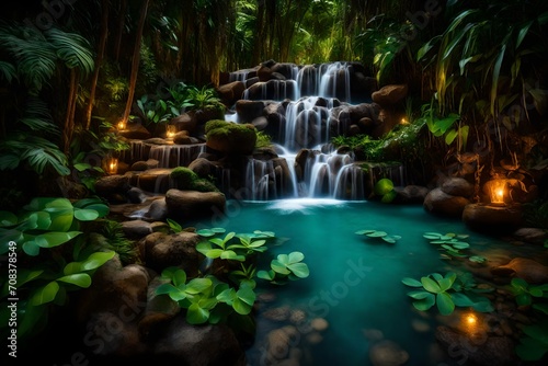 waterfall in the forest © coco