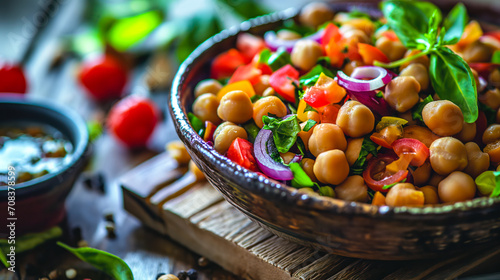  Delicious Chickpea and Vegetables Salad photo