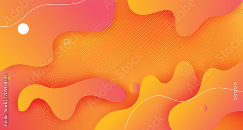 Abstract business orange gradient wave or curved shape isolated on white background . Modern futuristic background. For landing page, book cover, brochure, flyer, magazines, banner, header and more