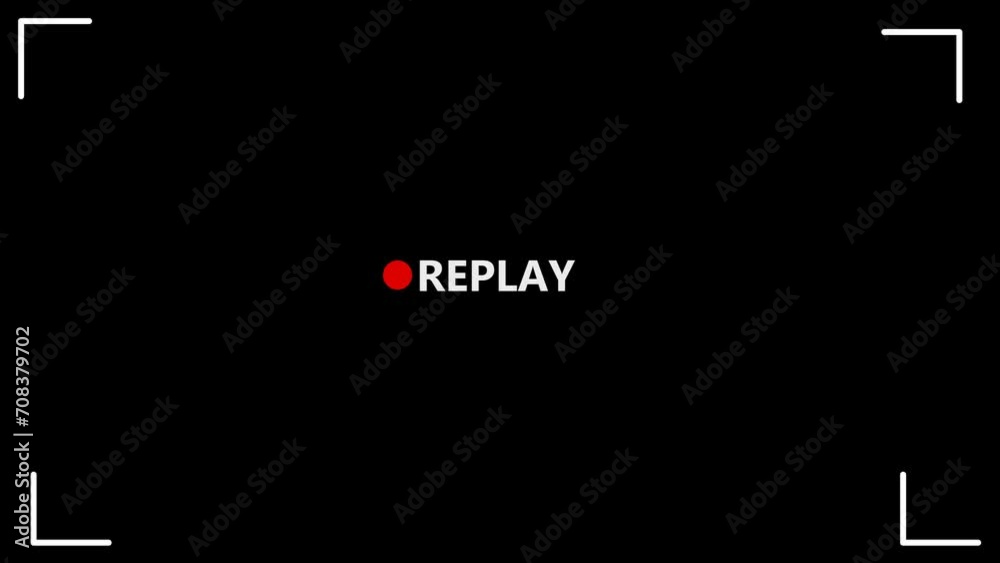 animated frames replay video borders, video templates for films, stories and multiple video editing. with a transparent background