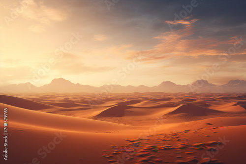 sunset in the desert © Natural beauty 