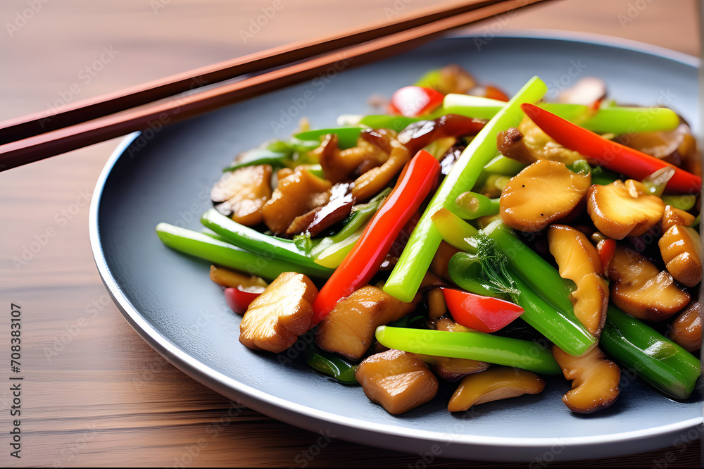 stir fried chicken with vegetables stir fried chicken with vegetables