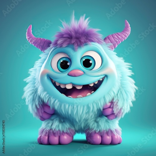 3d cute monster