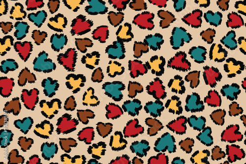 Abstract love seamless pattern for background, wallpaper, fabric, wrapping, etc