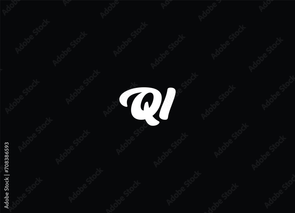 Logo Monogram Slash concept with Modern designs template letter ql 