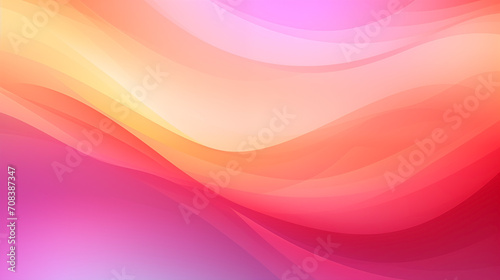 Warm Sunset Ripples  Pink and yellow gradient moire background 