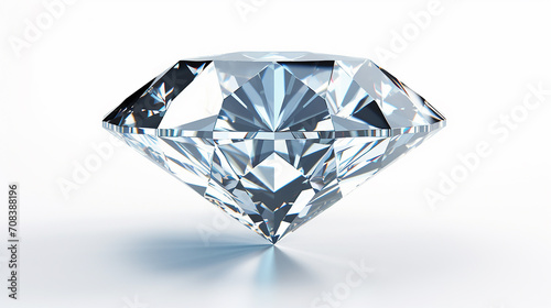 luxury dazzling diamond on white background