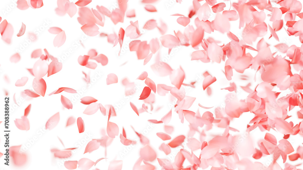 桜吹雪のイメージ。春の背景 桜吹雪のイメージ。春の背景