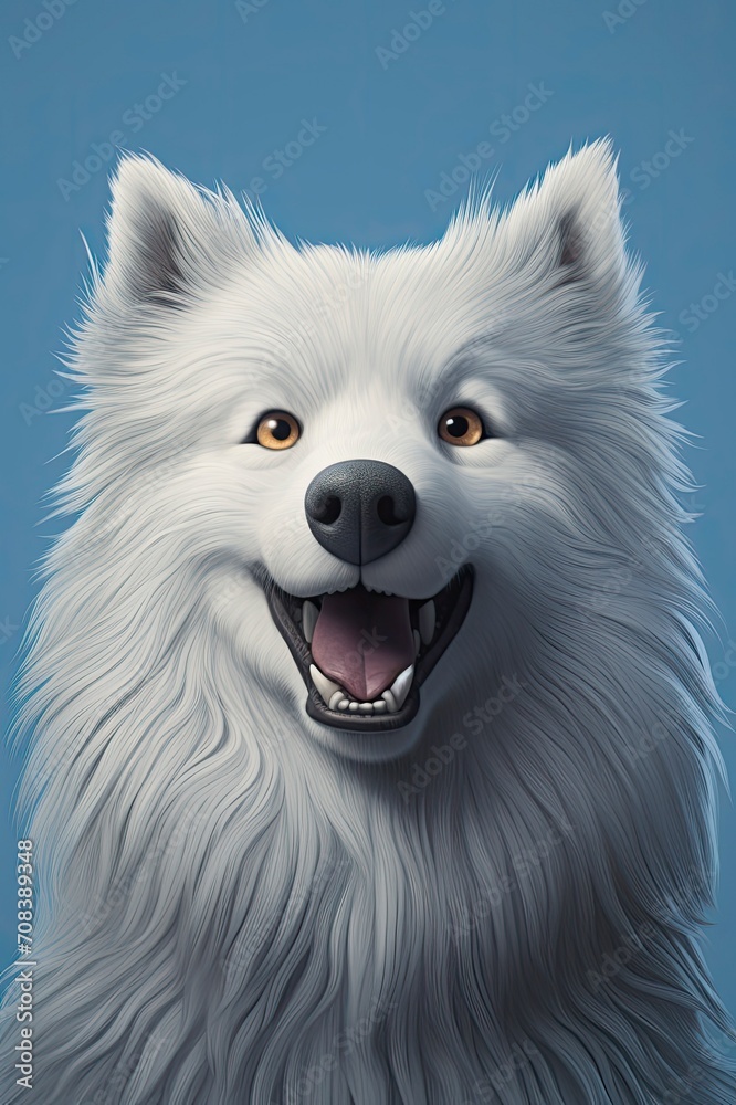 Fototapeta premium A Dog, 3d cartoon illustration