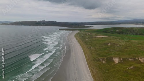 Dooey beach Ireland Aerial view photo