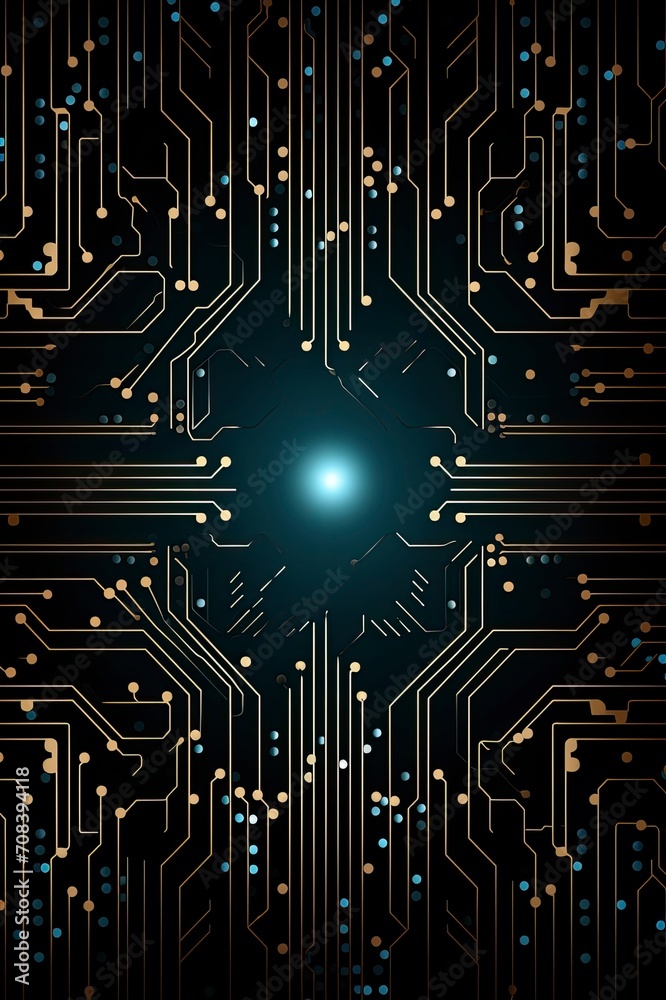 Digital circuit technology background, generative ai Digital circuit technology background, generative ai
