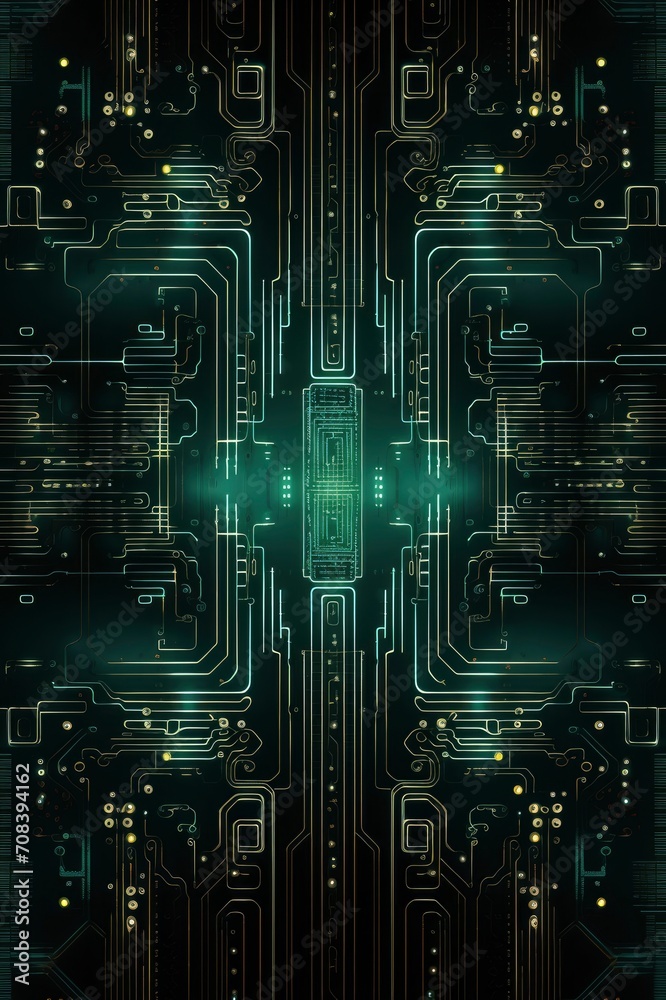 Digital circuit technology background, generative ai Digital circuit technology background, generative ai