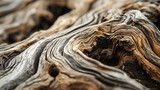 Intricate patterns of driftwood.