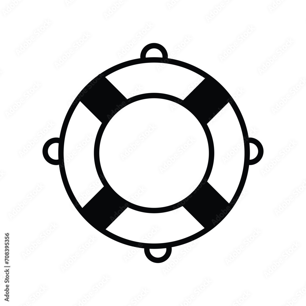 lifebouy icon with white background vector stock illustration lifebouy icon with white background vector stock illustration