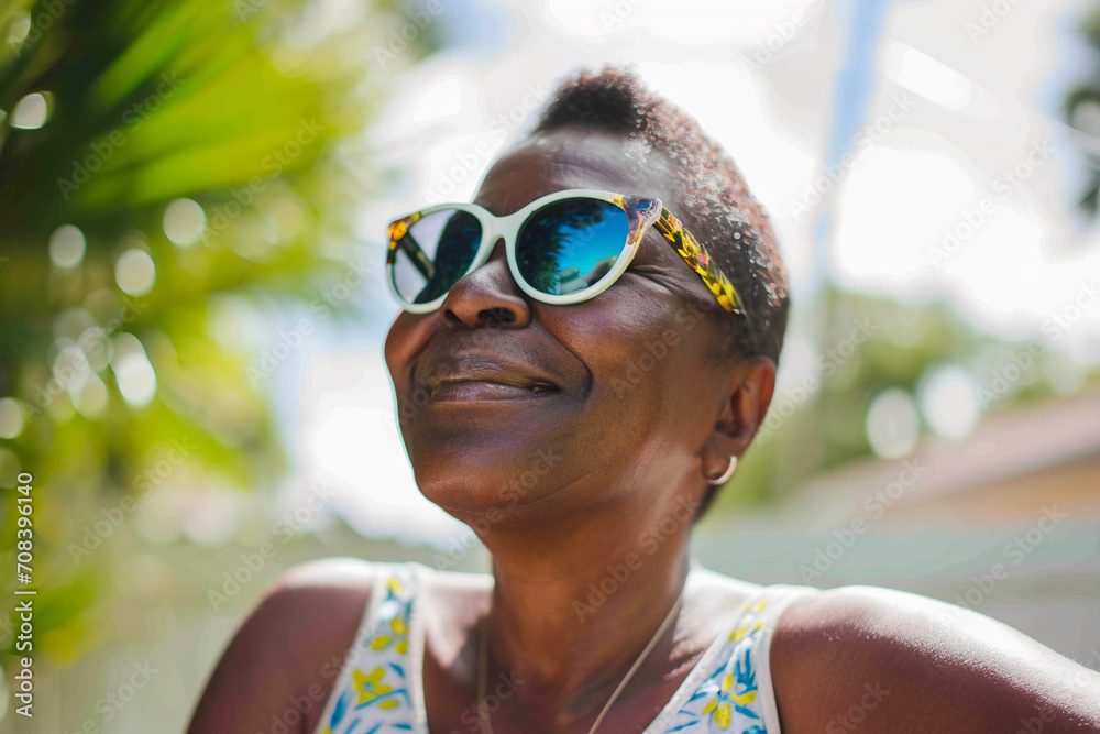Portrait of a Happy Senior African American Woman Portrait of a Happy Senior African American Woman