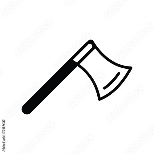 lumber jack icon with white background vector stock illustration