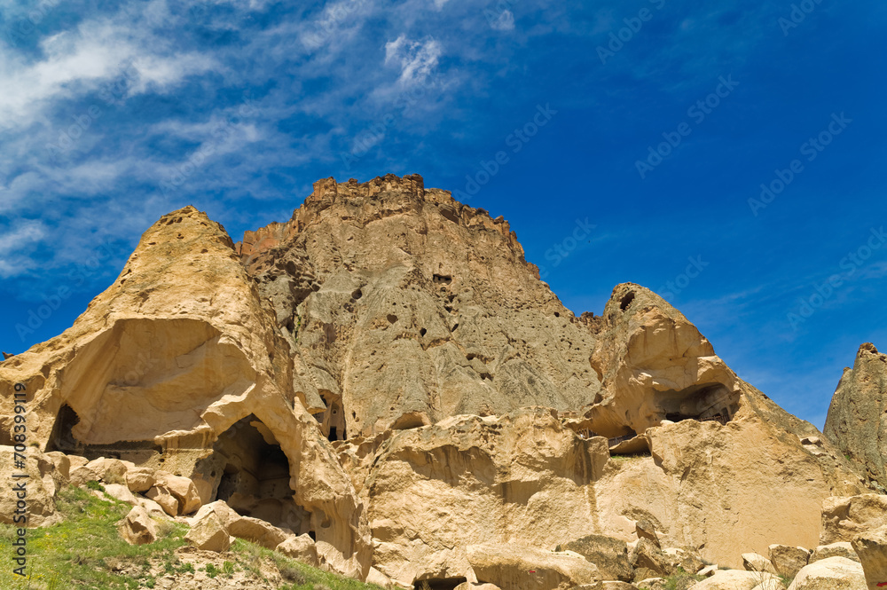 Typical landscape of Cappadocia, Turkey. 