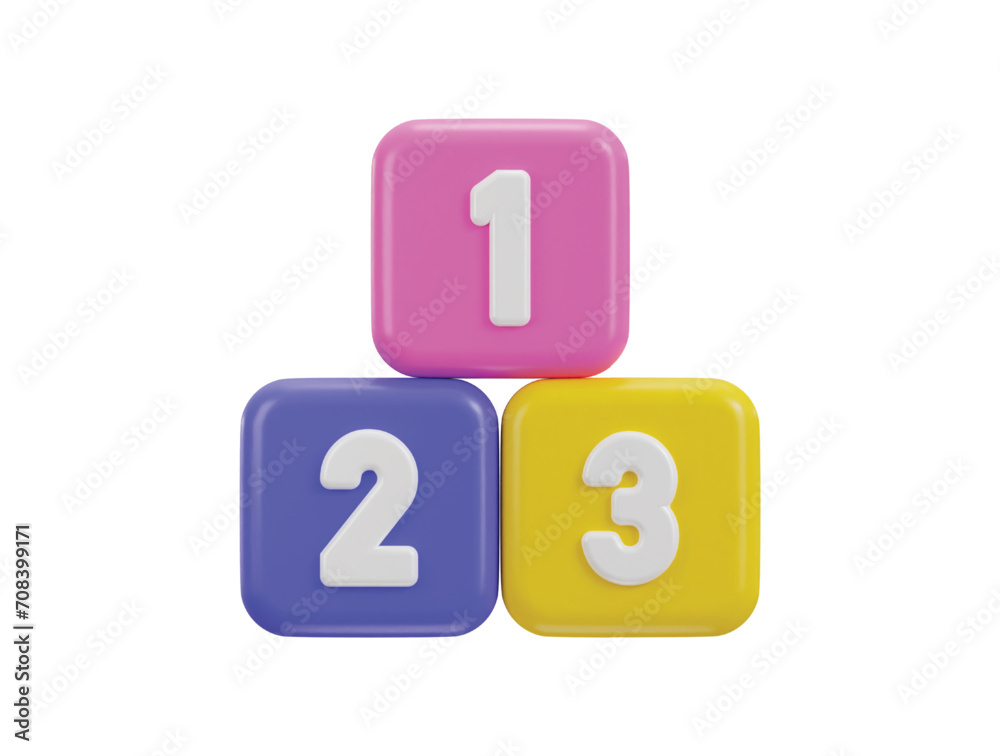 123 number blocks or cubes game design baby kid toys illustration 123 number blocks or cubes game design baby kid toys illustration