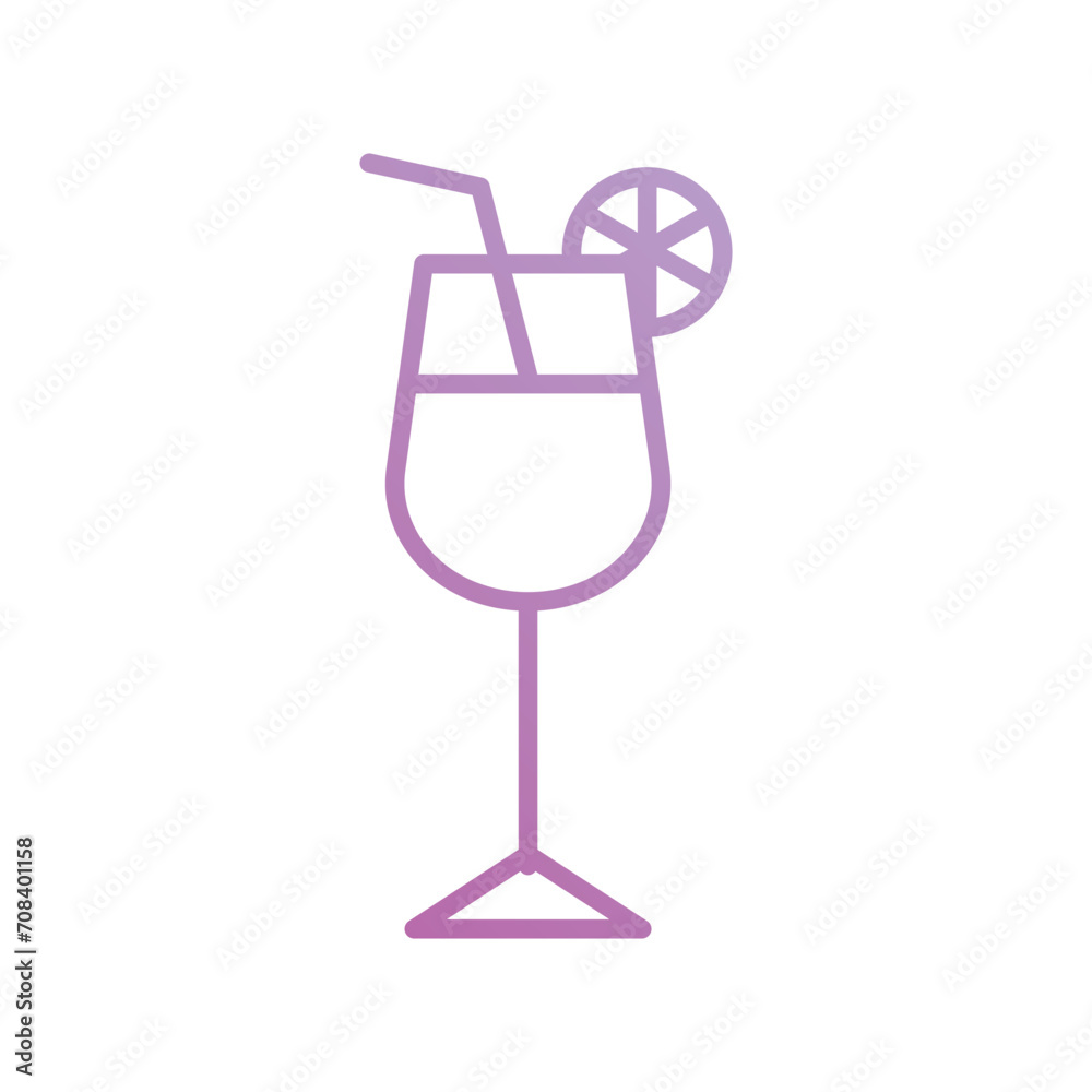 coketail icon with white background vector stock illustration coketail icon with white background vector stock illustration