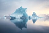 A huge iceberg in the Antarctica ocean