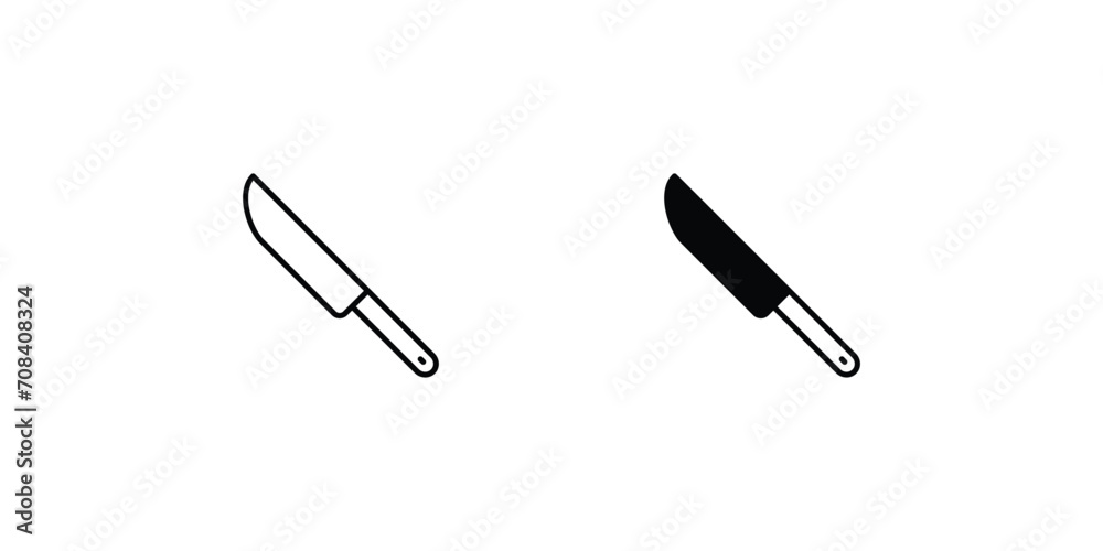 knife icon with white background vector stock illustration knife icon with white background vector stock illustration