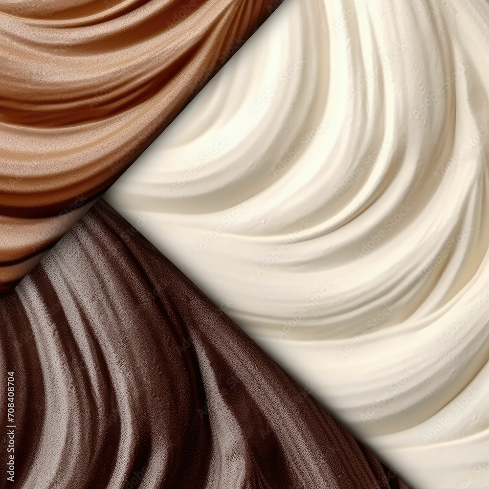 white and chocolate cream white and chocolate cream
