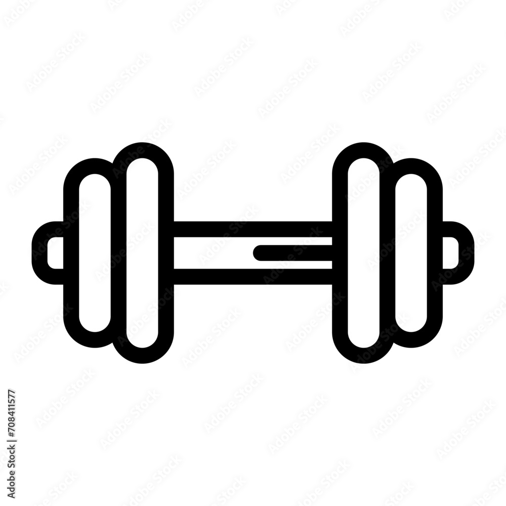 Dumbbell icon outline style for download (hotel pack) Dumbbell icon outline style for download (hotel pack)
