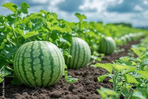 watermelons in the middle of the tree field professional photography