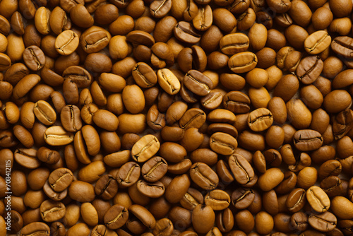 Fondo de granos de café tostados. photo