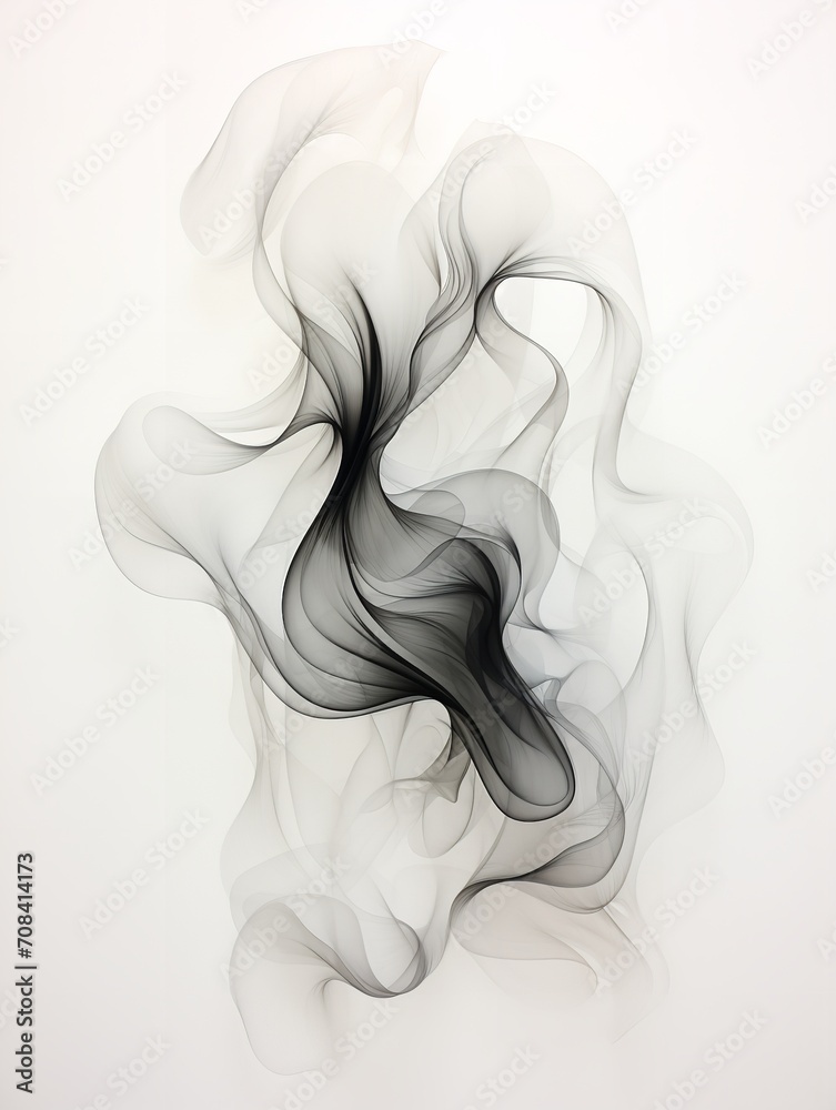 Fototapeta premium Abstract white and other color mixed backdrop top view, Generative AI.