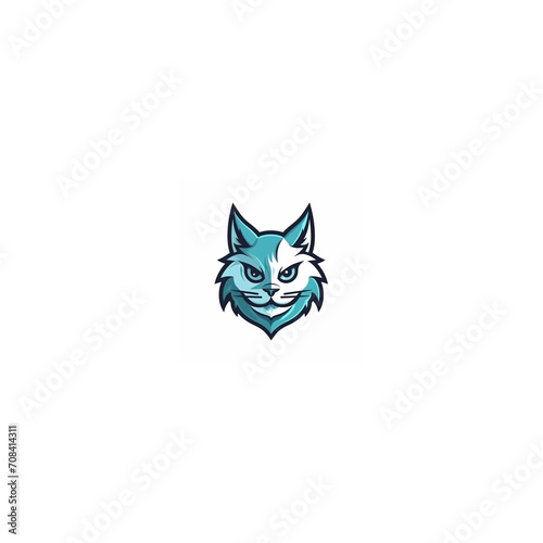 cat mascot logo icon