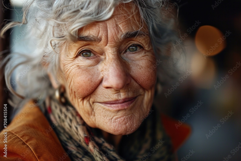 Smiling Senior Woman Portrait