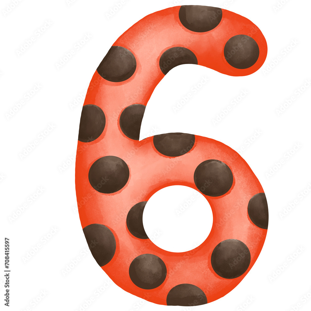Fototapeta premium Number 6