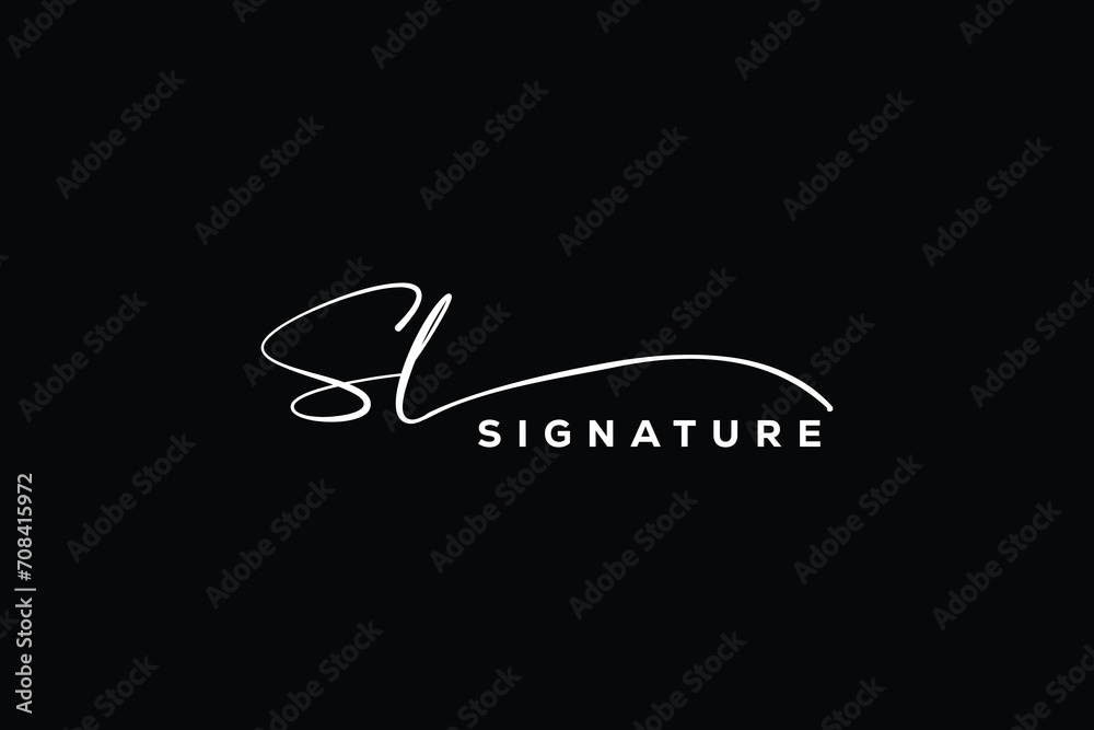 SL initials Handwriting signature logo. SL Hand drawn Calligraphy lettering Vector. SL letter real estate, beauty, photography letter logo design. SL initials Handwriting signature logo. SL Hand drawn Calligraphy lettering Vector. SL letter real estate, beauty, photography letter logo design.