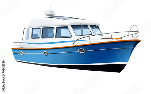 Modern Electric Boating Isolated on Transparent Background PNG.