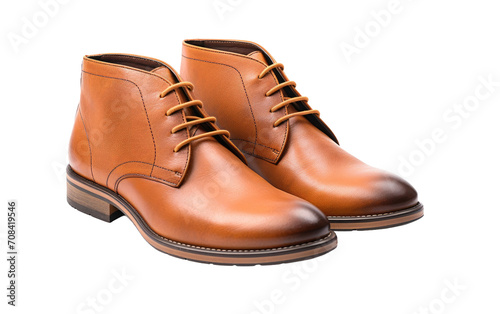 Classic Comfort Chukka Boots Collection Isolated on Transparent Background PNG.