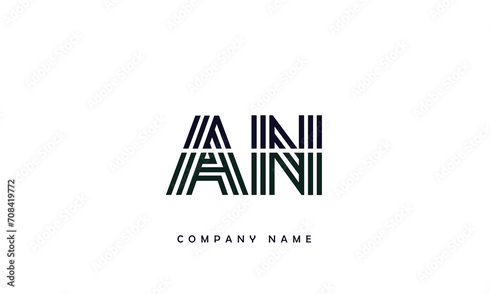 AN, NA, A, N Abstract Letters Logo Monogram AN, NA, A, N Abstract Letters Logo Monogram