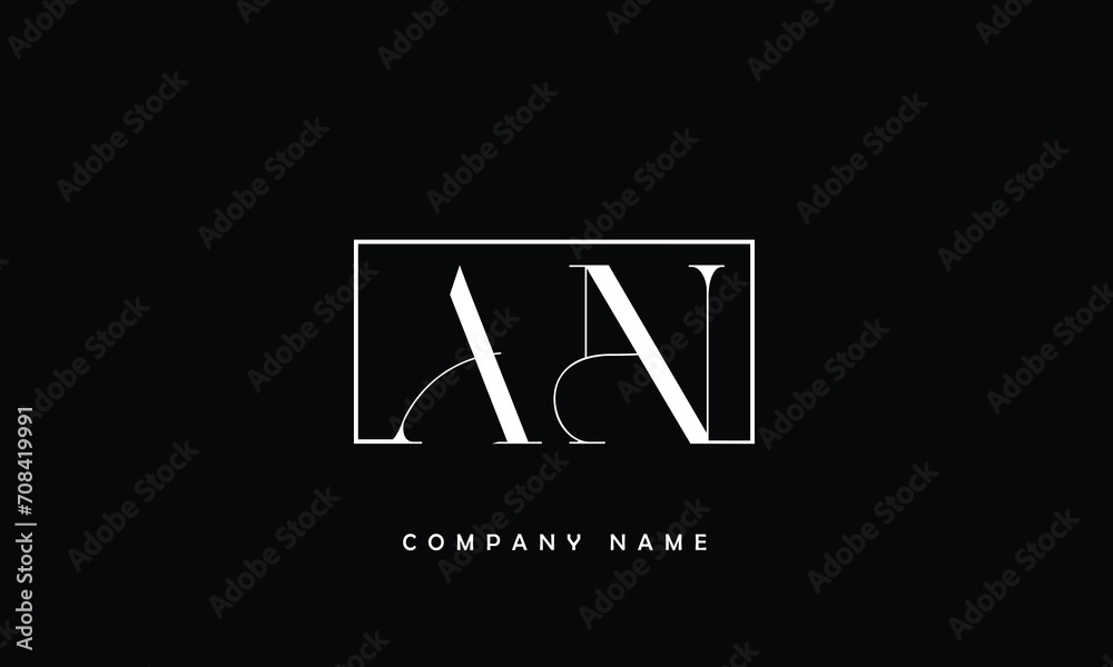 AN, NA, A, N Abstract Letters Logo Monogram AN, NA, A, N Abstract Letters Logo Monogram