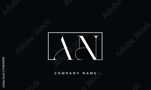 AN, NA, A, N Abstract Letters Logo Monogram