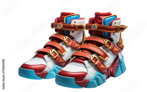 Epic Soles Legendary Cosplay Shoe Design Isolated on Transparent Background PNG.