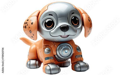 The Future of Pet Play Electronic Toy Making Tails Wag Isolated on Transparent Background PNG.