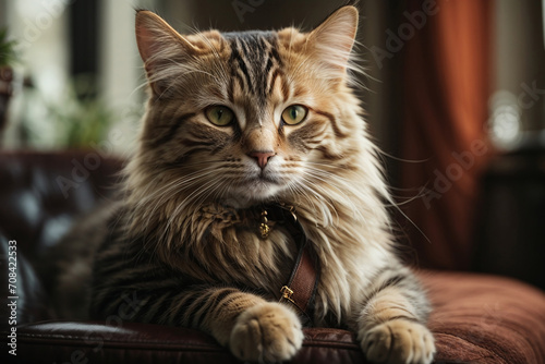 portrait of a cat in the home © Magic Art