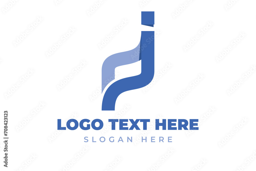 initial letter d and j logo for company design, Global Community Logos vector Icon Elements Template