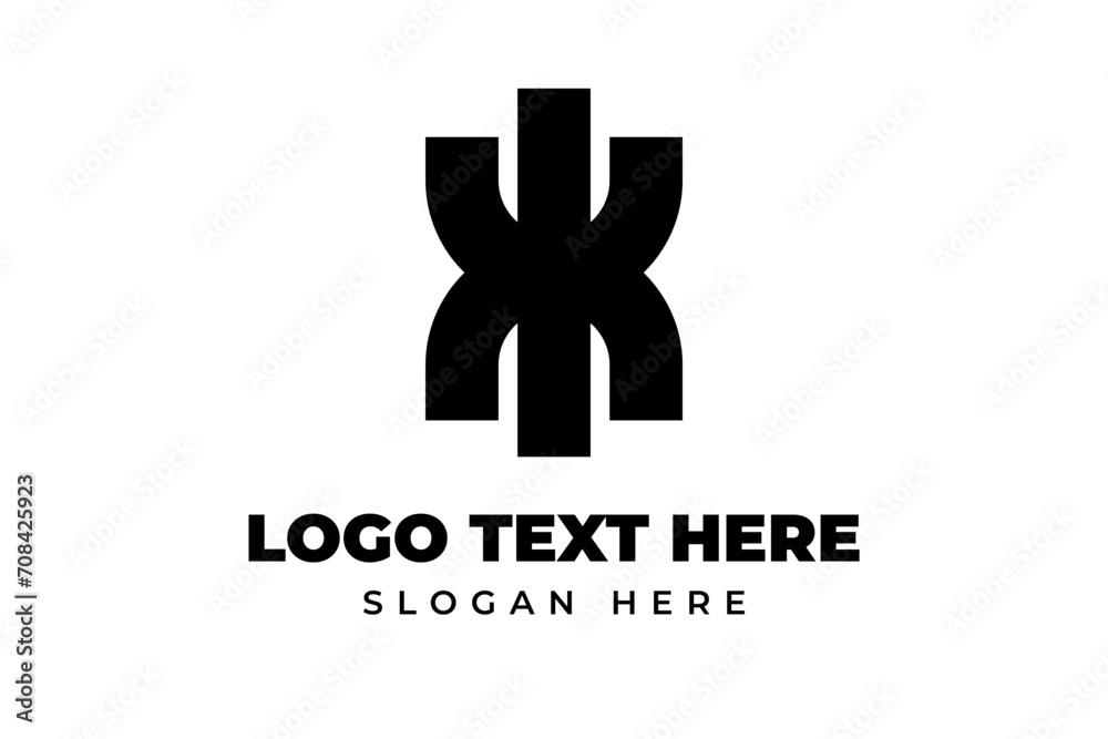 initial letter k and k logo for company design, Global Community Logos vector Icon Elements Template