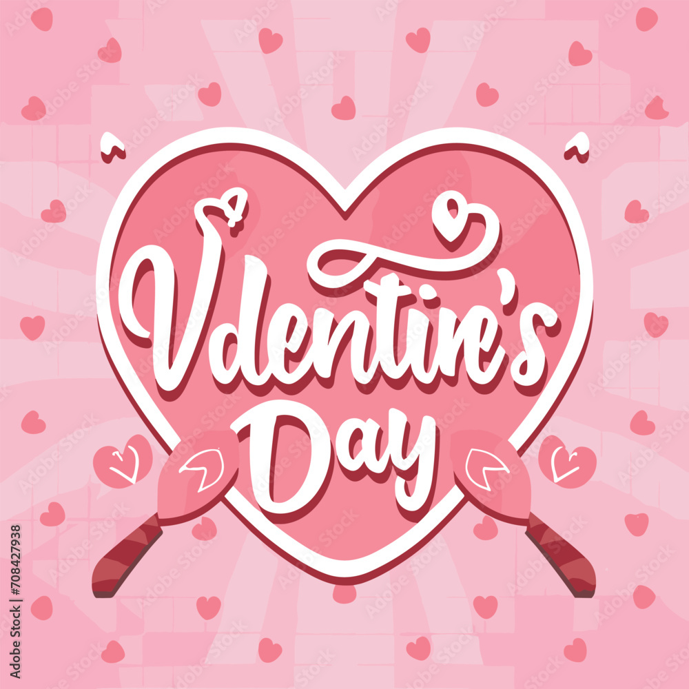 Valentine's day Template design, Valentines Day 2024, Valentines Day Posters Layout.