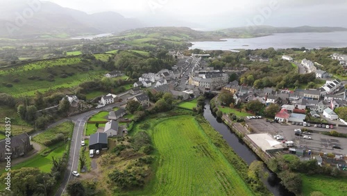 Aerial view of the Atlantic coast by Ardara in County Donegal - Ireland photo