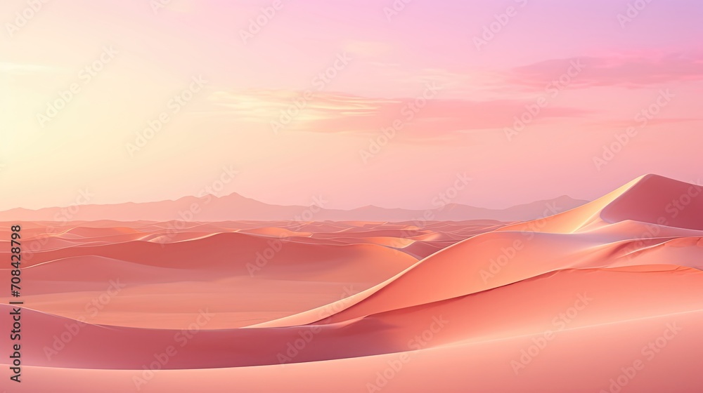 Giant light pink orange desert magnificent landscape